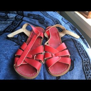Red Saltwater Sandals